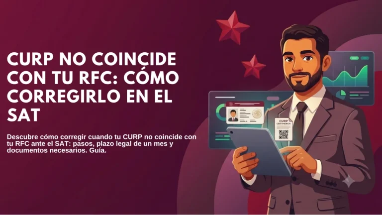 CURP No Coincide con tu RFC: Cómo Corregirlo en el SAT