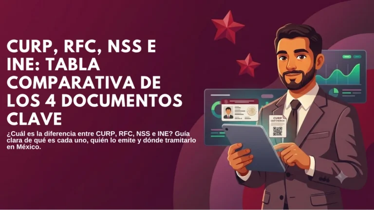 CURP, RFC, NSS e INE: Comparativa de los 4 Documentos Clave