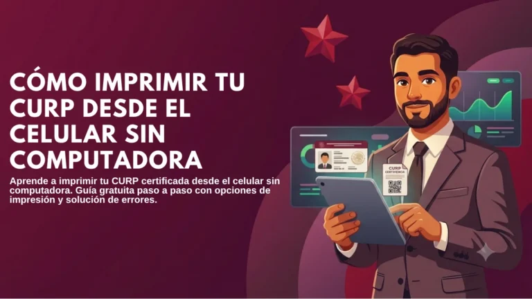 Cómo Imprimir tu CURP desde el Celular sin Computadora